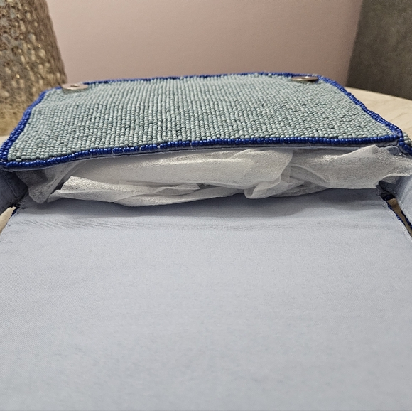 NWT Viral Handcrafted in India Sardine 🐟 Fish Beaded Shoulder Bag - Picture 5 of 8